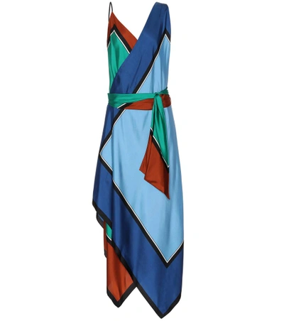 Shop Diane Von Furstenberg Silk Dress In Arago Lr Tr L