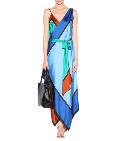 Shop Diane Von Furstenberg Silk Dress In Arago Lr Tr L