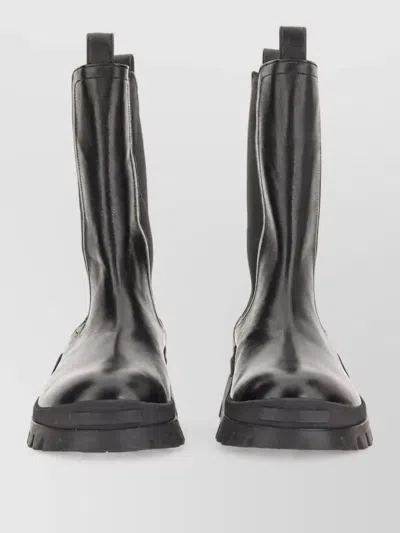Dsquared2 Leather Boot In Black
