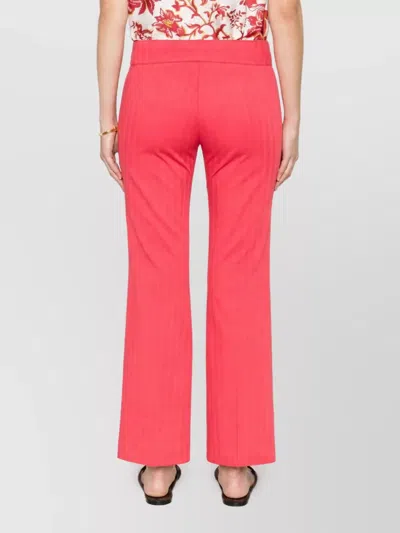Etro Front-pocket Straight Trousers In Pink