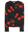 GANNI Newman Georgette floral-printed blouse