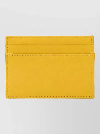Versace Leather Keyring In Yellow