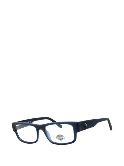 Harley-davidson Rectangle-frame Glasses In Blue