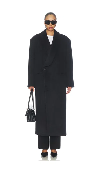 Entire Studios Robe Coat In Black