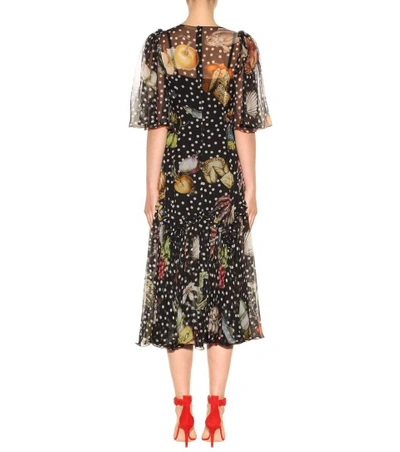 Shop Dolce & Gabbana Printed Silk Dress In Eeogastroeomica