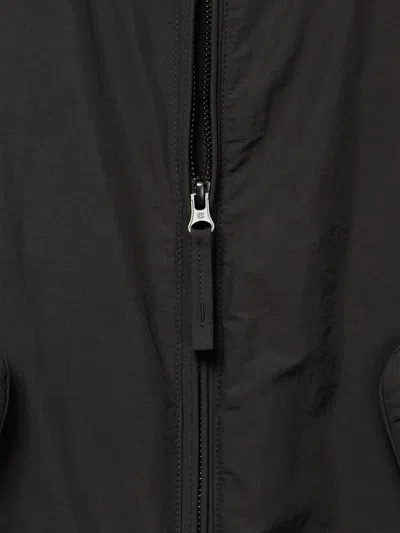 Low Classic Zippered Down Jacket In Black