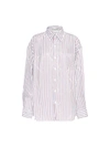 BALENCIAGA Balenciaga Star Striped Silk Blend Shirt,470553TVA069277