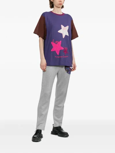 Tsumori Chisato Star-patchwork T-shirt In Multi