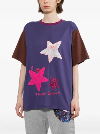 Tsumori Chisato Star-patchwork T-shirt In Multi