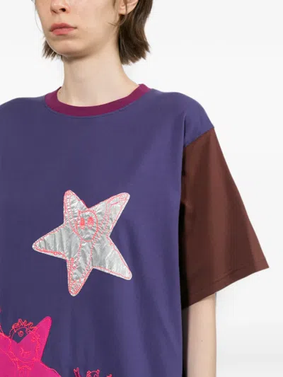 Tsumori Chisato Star-patchwork T-shirt In Multi