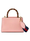 Gucci Nymphaea Leather Top Handle Bag