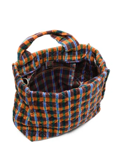 Epice Check-pattern Quilted Tote Bag In Multi