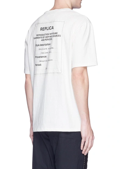 Shop Maison Margiela 'replica' Patch T-shirt