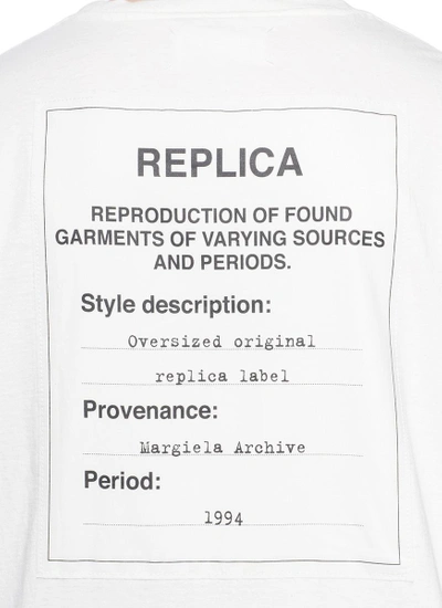 Shop Maison Margiela 'replica' Patch T-shirt