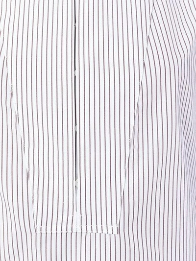 Shop Lemaire Striped Sleeveless Blouse - White