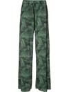 BAJA EAST palm print trousers,DRYCLEANONLY