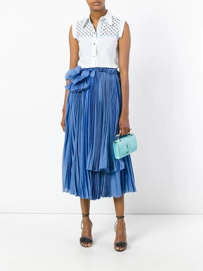 Shop Rochas Mid-length Pleated Skirt