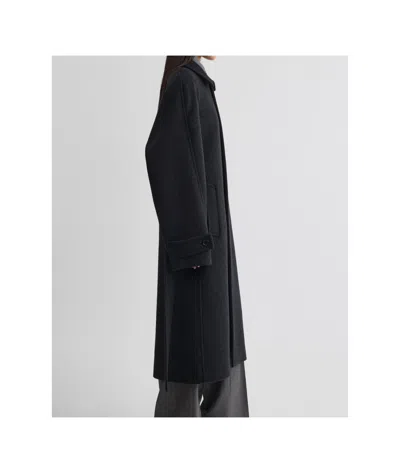 Phoebe Philo Rounded-shoulder Coat In Black