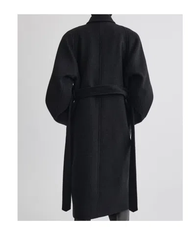 Phoebe Philo Rounded-shoulder Coat In Black
