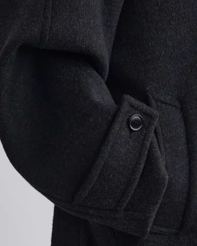 Phoebe Philo Rounded-shoulder Coat In Black