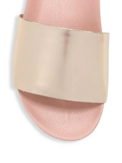 Shop Schutz Camilis Flat Sandals In Rose Tan