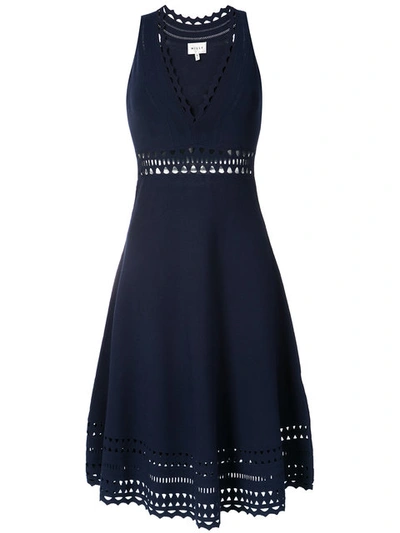 Milly Laser-cut Detail Sleeveless Dress