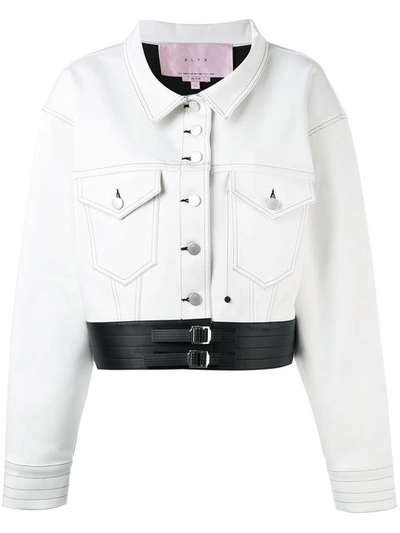 Alyx Button Up Jacket In White