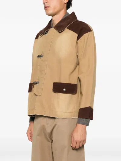 Found Fireman Clasp Canvas Jacket In Multi