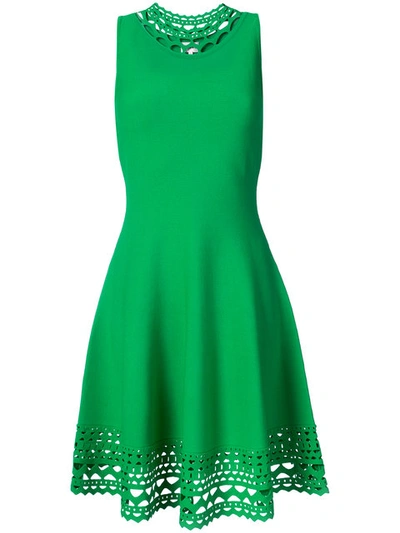 Milly Laser-cut Trim Sleeveless Dress