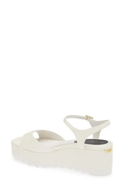 Stella Mccartney Platform Square-toe Sandals In White