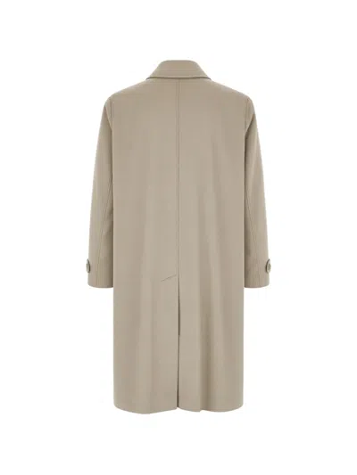 Corneliani Single-breasted Flap-pocket Coat In Metallic