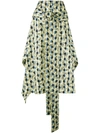 MARNI Garland print asymmetric skirt,MACHINEWASH