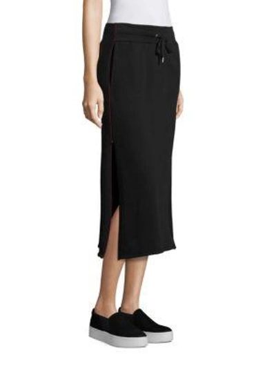 Shop Public School Afra French Terry Skirt In Black