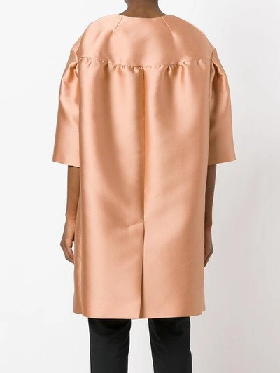 Max Mara Satin Svelto Coat - Pink & Purple In Pink & Purple
