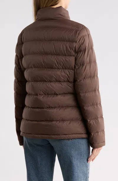 Pendleton Reversible Down Puffer Jacket In Brown
