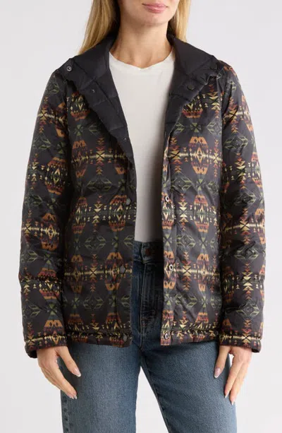 Pendleton Reversible Down Puffer Jacket In Black