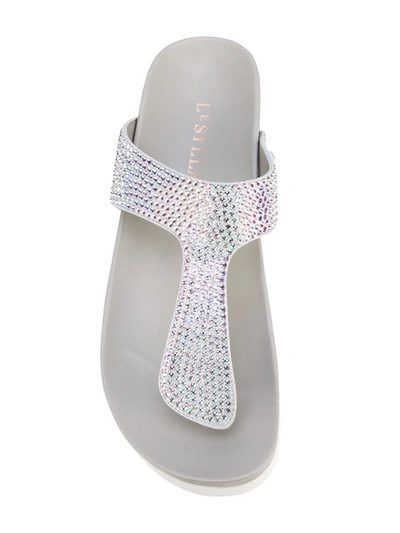 Le Silla Embellished Flip Flops