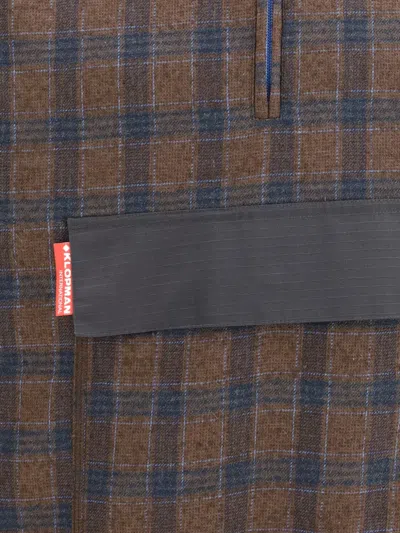 Gr10k Check-pattern Half-zip Sweatshirt In Multi