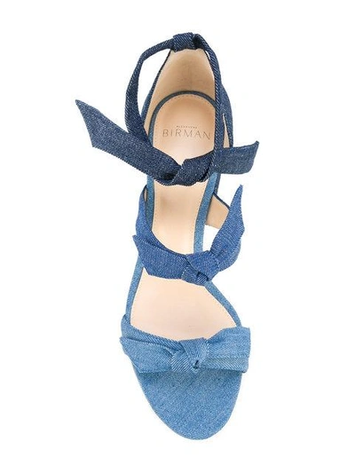 Shop Alexandre Birman - Tied Strappy Sandals  In Blue