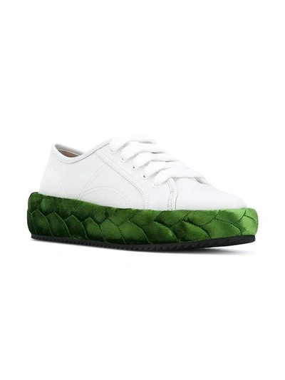 Shop Marco De Vincenzo Embellished Sneakers In White