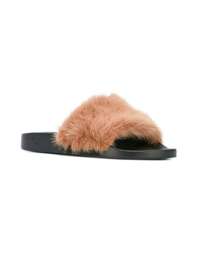 Shop Givenchy Mink Band Slides