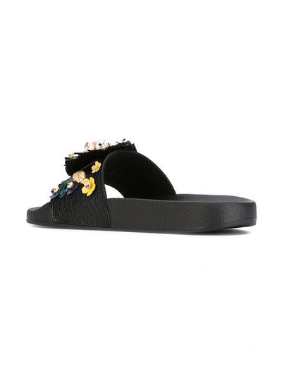 Shop Dolce & Gabbana Embellished Slides