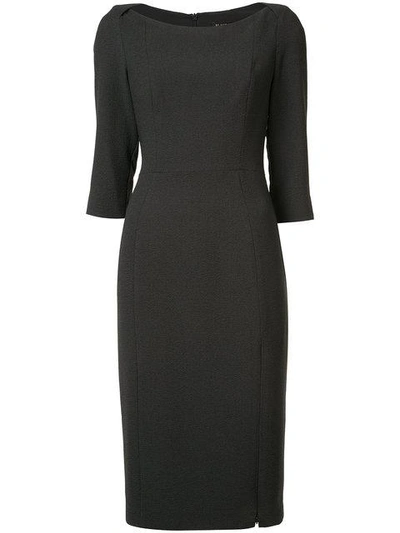 Black Halo Fitted Shift Dress