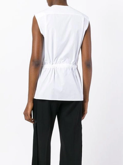 Shop Jil Sander Frill Front Shirt - White