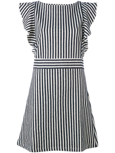 Shop Maison Kitsuné Striped Dress