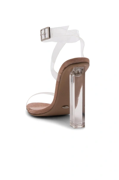 Tony Bianco Kiki Heel In Clear Vynalite & Blush