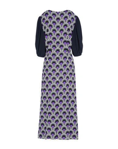 Shop Miu Miu 3/4 Length Dresses In Black