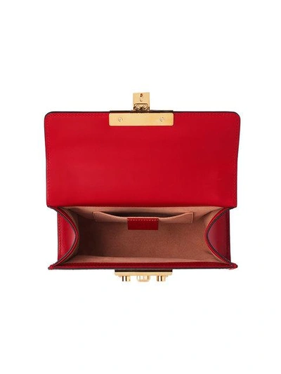 Shop Gucci Padlock  Signature Shoulder Bag In 6433 Red