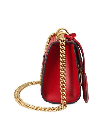 Shop Gucci Padlock  Signature Shoulder Bag In 6433 Red