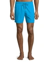 Vilebrequin Moorea Solid Swim Trunks In Navy